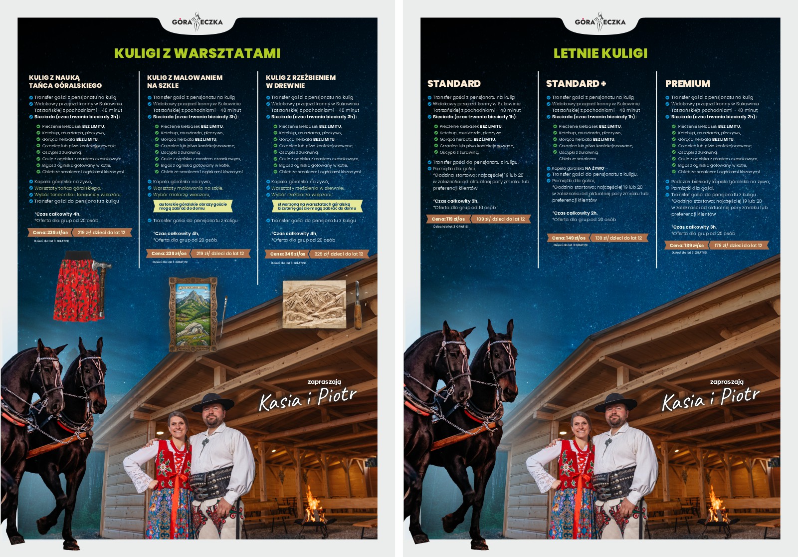 Oferty dla grup 2026 Góralskie imprezy i biesiady